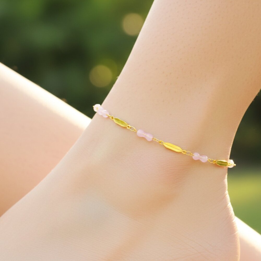 "Elegant Handmade Anklet – Delicate Jewelry for Women, MAR091109